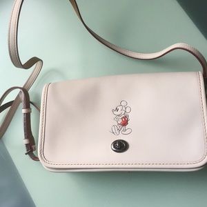 nwt coachxDisney Mickey leather crossbody